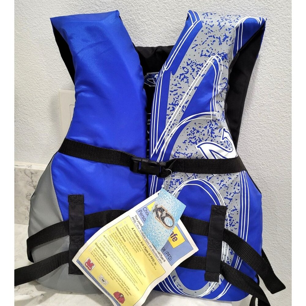 K2O Adult Universal Life Jacket Flotation Aid Vest Type III PFD Size 30-52 in